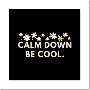 Calm down be cool Posters and Art